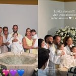 Virginia e Zé Felipe batizam José Leonardo antes de sua festa de 1 ano