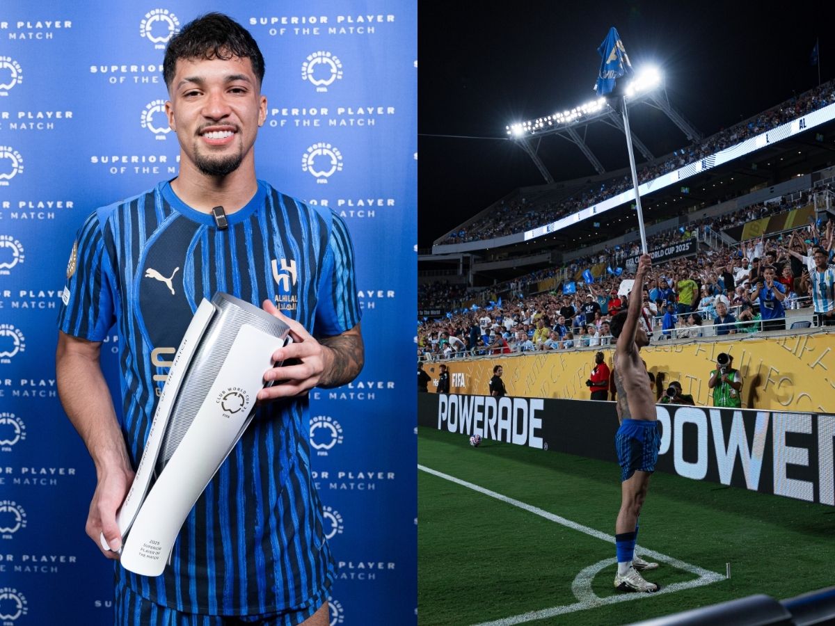 Marcos Leonardo foi o craque do jogo contra o City nas oitas de final do Mundial de Clubes. O atacante anotou dois gols para o Al-Hilal - Reprodução/Instagram: @Alhilal_FC