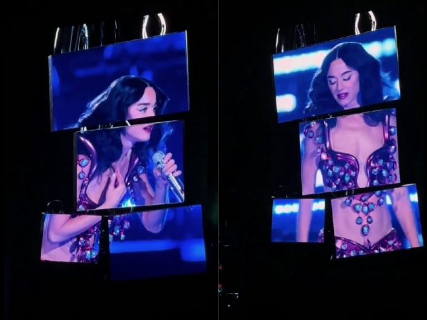 Katy Perry celebra fãs sul-americanos em apresentação no Chile