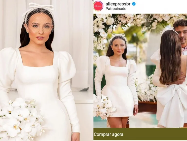 Copiou na cara dura: site vende imitação de vestido de casamento de Larissa Manoela