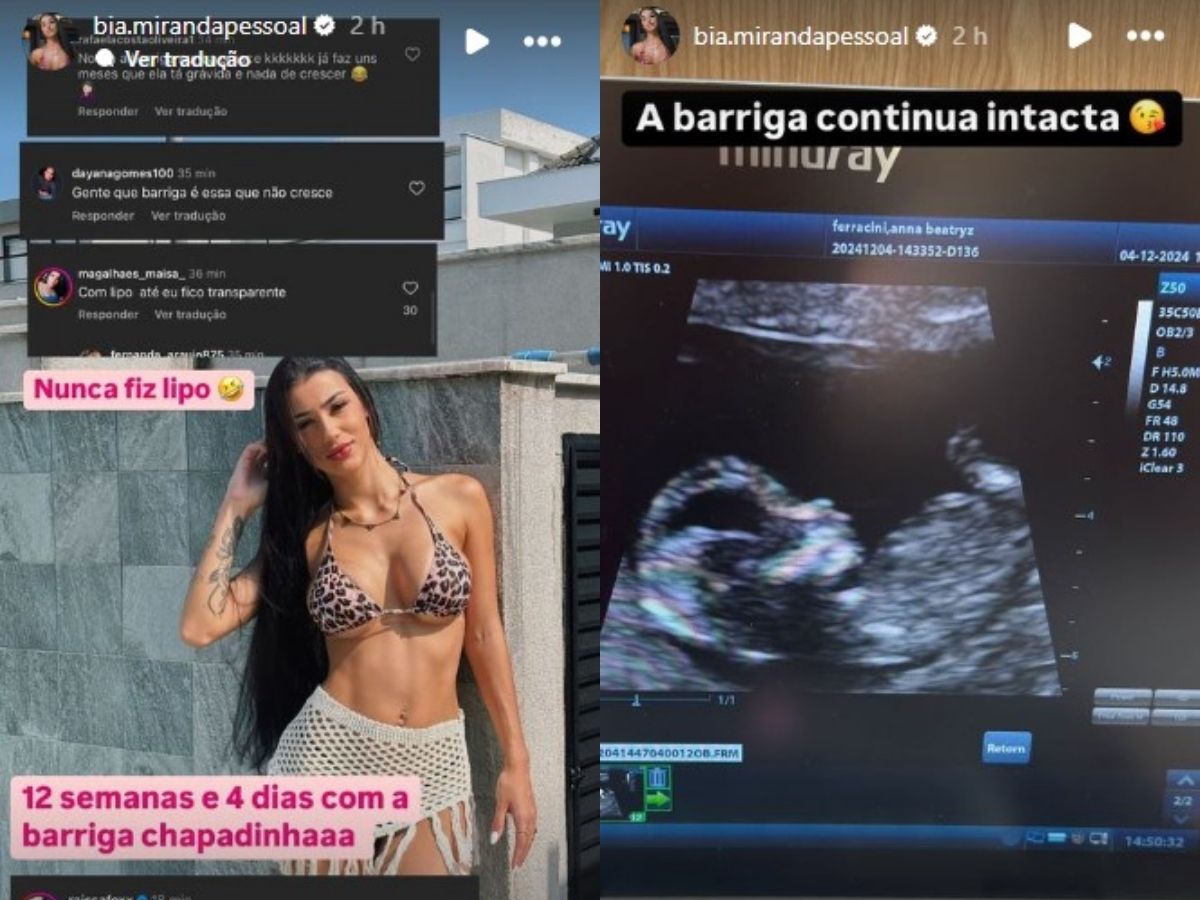 Reprodução: Instagram Bia Miranda/Montagem