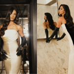 Gabriela Versiani usa vestido da Schiaparelli, avaliado em R$ 120 mil, no Baile do BB