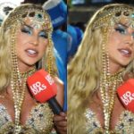 Sob chuva, Gabi Martins celebra ensaio de Carnaval e diz estar mais preparada na Vila Isabel