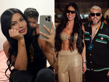 Namorada de Belo, Rayanne revela que filho dela chama o cantor de “papai Marcelo”