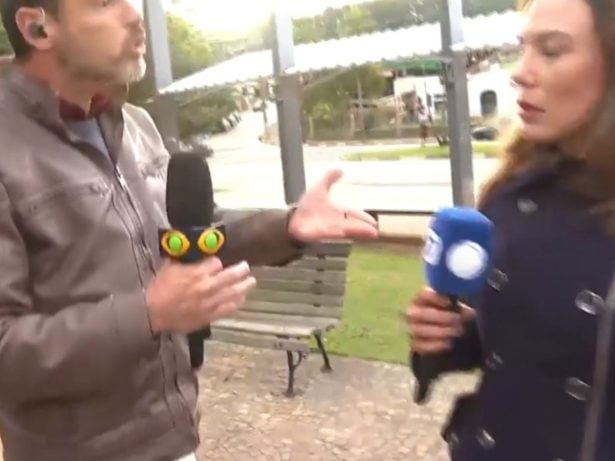 Band se pronuncia após repórter da emissora empurrar colega da Record ao vivo