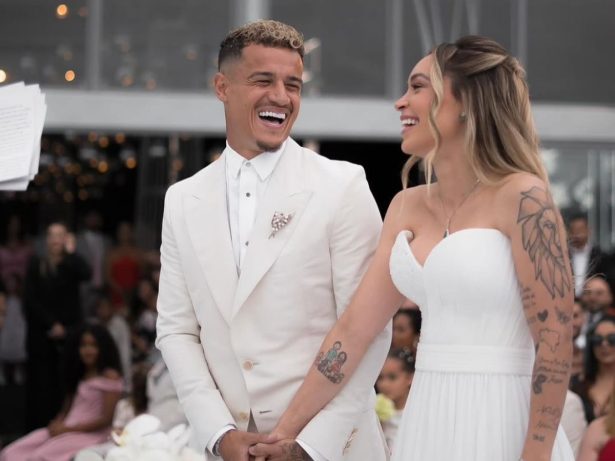 Esposa de Philippe Coutinho rebate rumores sobre crise no casamento: “Estão criando isso”