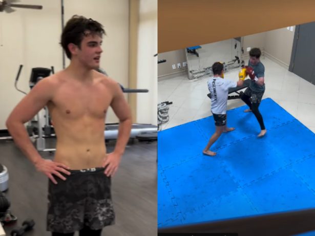 Rodrigo Silva, filho de Faustão, é flagrado pelo irmão em treino de boxe