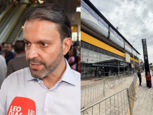 Trem da BYD surpreende em inauguração de estação de monotrilho