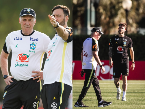 Ancelotti confirma mudanças na Seleção: Marquinhos fora e estreia de Léo Pereira