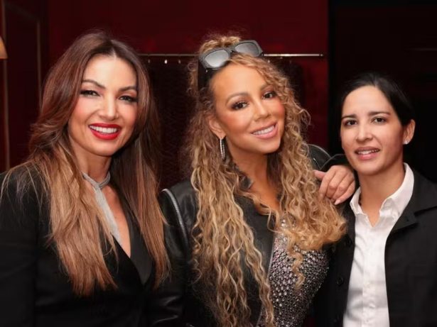 Encontro de estrelas: Patrícia Poeta e Mariah Carey se encontram em evento em São Paulo