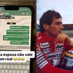 Ayrton Piquet? Nora de Nelson cutuca sogro com nome do rival