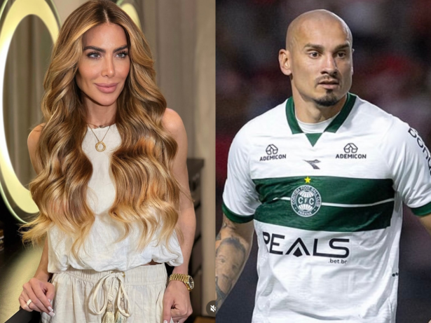 Em boletim de agressão, ex de jogador do Coritiba diz que ele bateu em si mesmo com taco