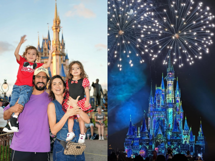 Dias mágicos: Thaila Ayala e Renato Góes aproveitam férias na Disney com os filhos