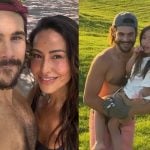 Nicolas Prattes mostra álbum de fotos com Zoe e Sabrina Sato no interior