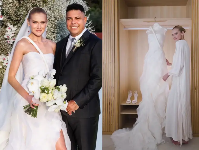 Saiba valor de vestido de noiva de Ronaldo em casamento milionário
