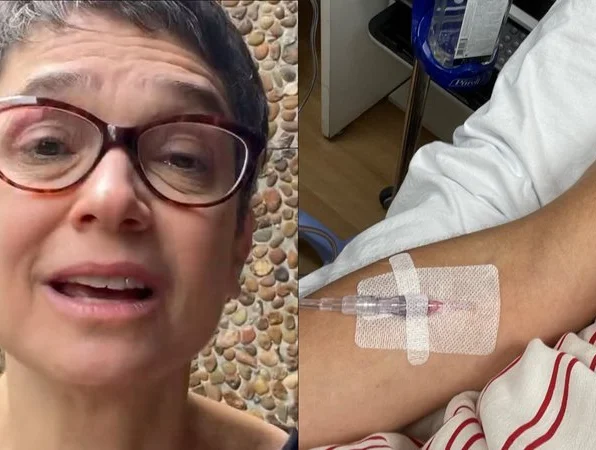 Sandra Annenberg vai parar no hospital após pisar em taturana venenosa