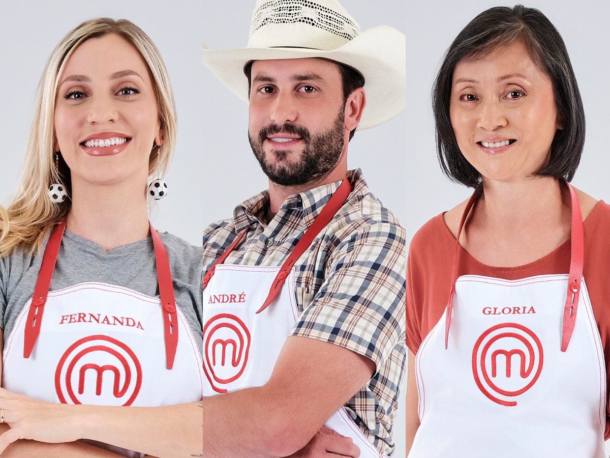 Fernanda, André e Glória são alguns dos  participantes do Masterchef 12 / Fotos: Rodrigo Moraes /  Band