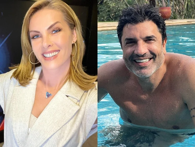 Sem esconder romance, Ana Hickmann e Edu Guedes curtem churrasco juntos