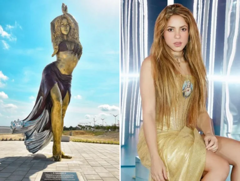 Shakira é homenageada com estátua de bronze em sua cidade natal: “Honrada”