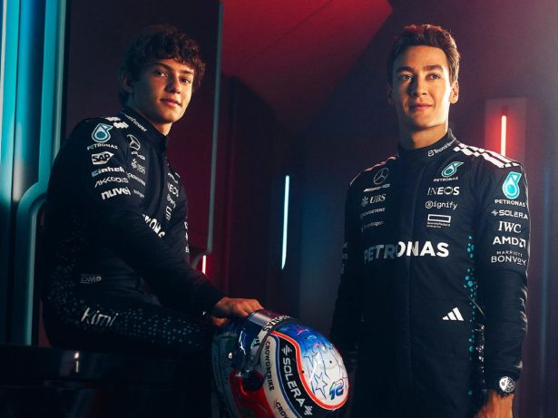 Fórmula 1: Mercedes define futuro e renova com Russell e Antonelli para 2026