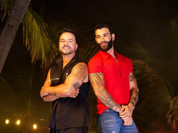 Parceria de Gusttavo Lima com Luis Fonsi crava o topo das mais ouvidas em vários países nos últimos três dias