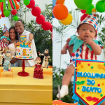 Thiaguinho e Carol Peixinho comemoram cinco meses de Bento em ritmo de Carnaval