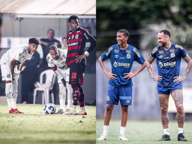Neymar briga com filho de Robinho no treino do Santos. Entenda o que aconteceu!