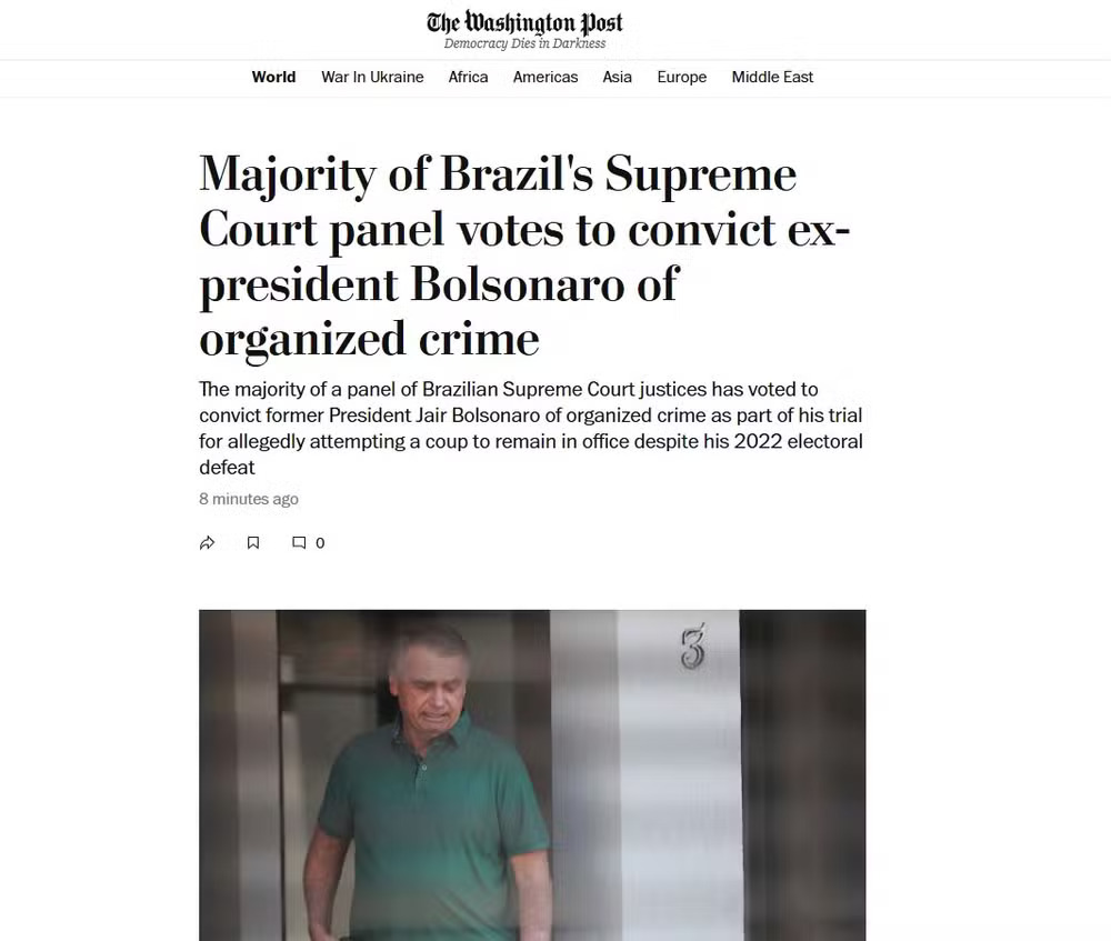 Reprodução: Washington Post