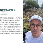 Zema vence disputa judicial contra PT por postagens sobre INSS