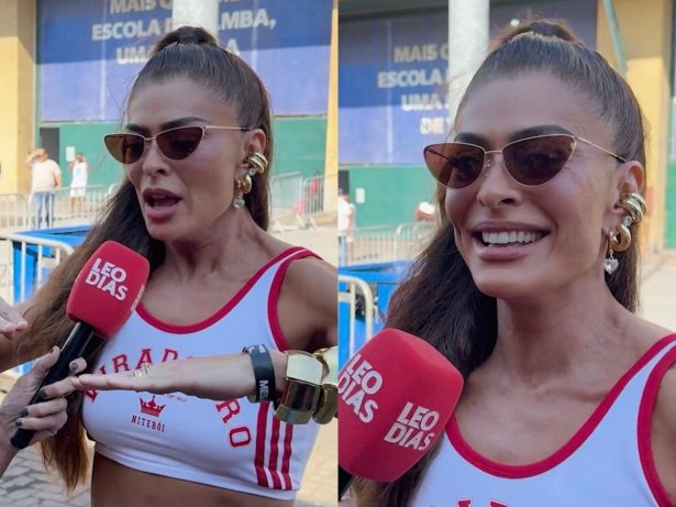 Juliana Paes se emociona na apuração e fala sobre energia do público na Sapucaí