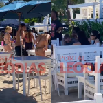 Virginia curte praia com Vini Jr. e amigos um dia após assumir que reatou namoro