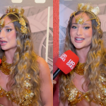 Bruna Griphao celebra liderança na Dança dos Famosos e rebate suposto favorecimento de Livinho