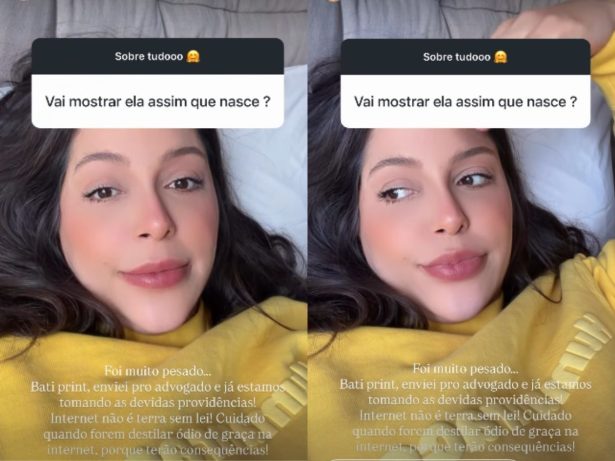 Grávida, Laís Caldas não quer expor filha nas redes após ataques: “Não é terra sem lei”