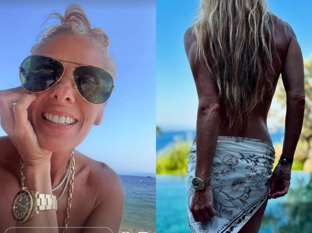 “Feliz assim”: Adriane Galisteu responde críticas sobre corpo após fotos seminuas na praia