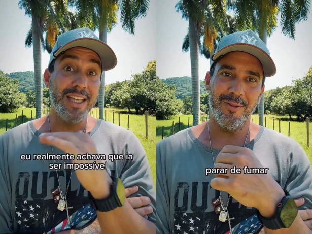 Andre Marques celebra dois anos sem fumar e relembra perda do pai: “Luta é diária”