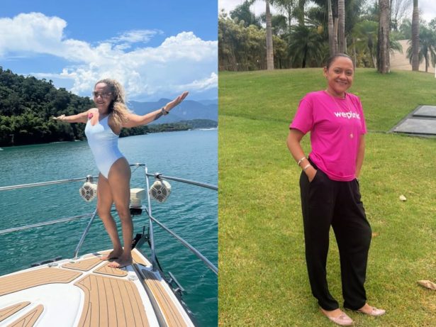 Governanta de Virginia conhece Angra dos Reis e agradece patroa por realizar sonho de ver o mar