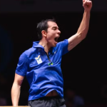 Hugo Calderano dá show, vai às quartas e mira pódio no Mundial de Tênis de Mesa