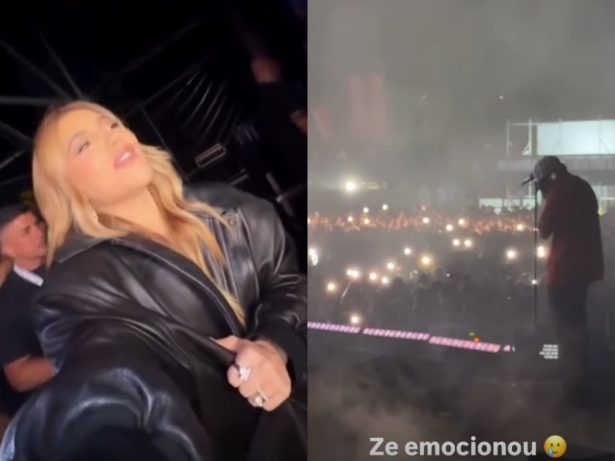 Virginia e Zé Felipe se emocionam durante show em Portugal: “Sofrendo com motivo”