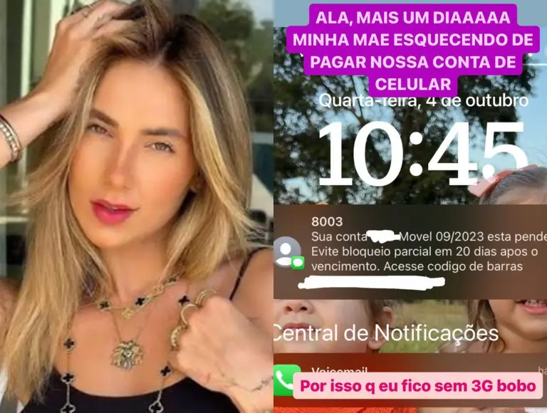 Virginia esquece de pagar conta de celular: “Por isso fico sem 3G”