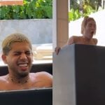 Virginia e Zé Felipe se divertem “numa fria” em banheira de gelo de R$ 32 mil