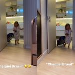 Maria Flor esbanja fofura ao brincar de ser Neymar em clima de retorno do craque