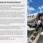 Piloto de avião que levava Lívia Andrade detalha falha no trem de pouso e manobra de emergência