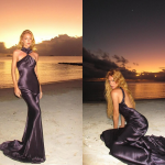 Verão e glamour! Marina Ruy Barbosa usa vestido de R$ 16 mil em praia do Caribe
