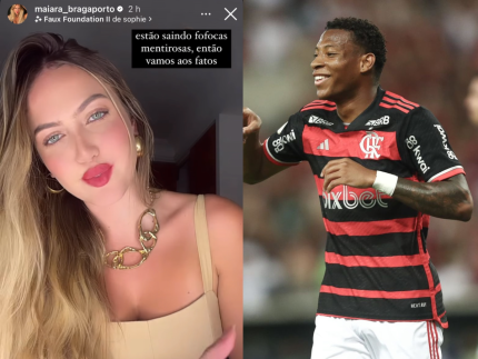 Modelo se pronuncia sobre suposto caso com jogador do Flamengo: “Não faz sentido”