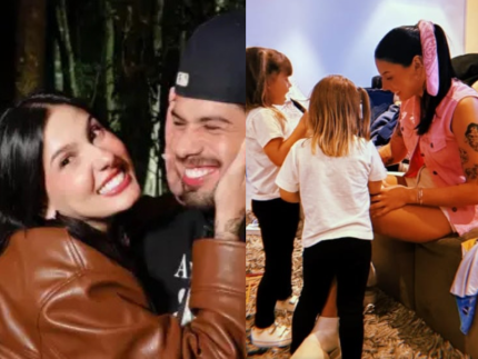 Zé Felipe compartilha momento de interação de Ana Castela com as filhas