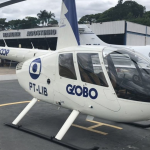 Helicóptero da Globo é impedido de levantar voo após vento de até 70km/h no Rio