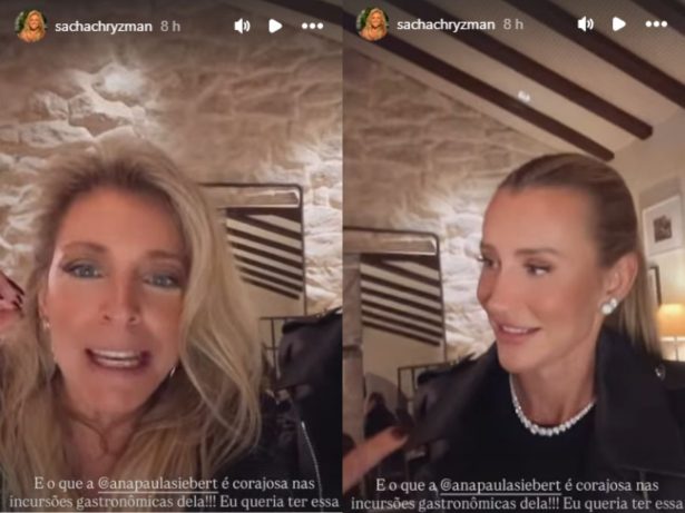 Ana Paula Siebert é elogiada pela ex de Roberto Justus, Sacha Chryzman: “Coragem”