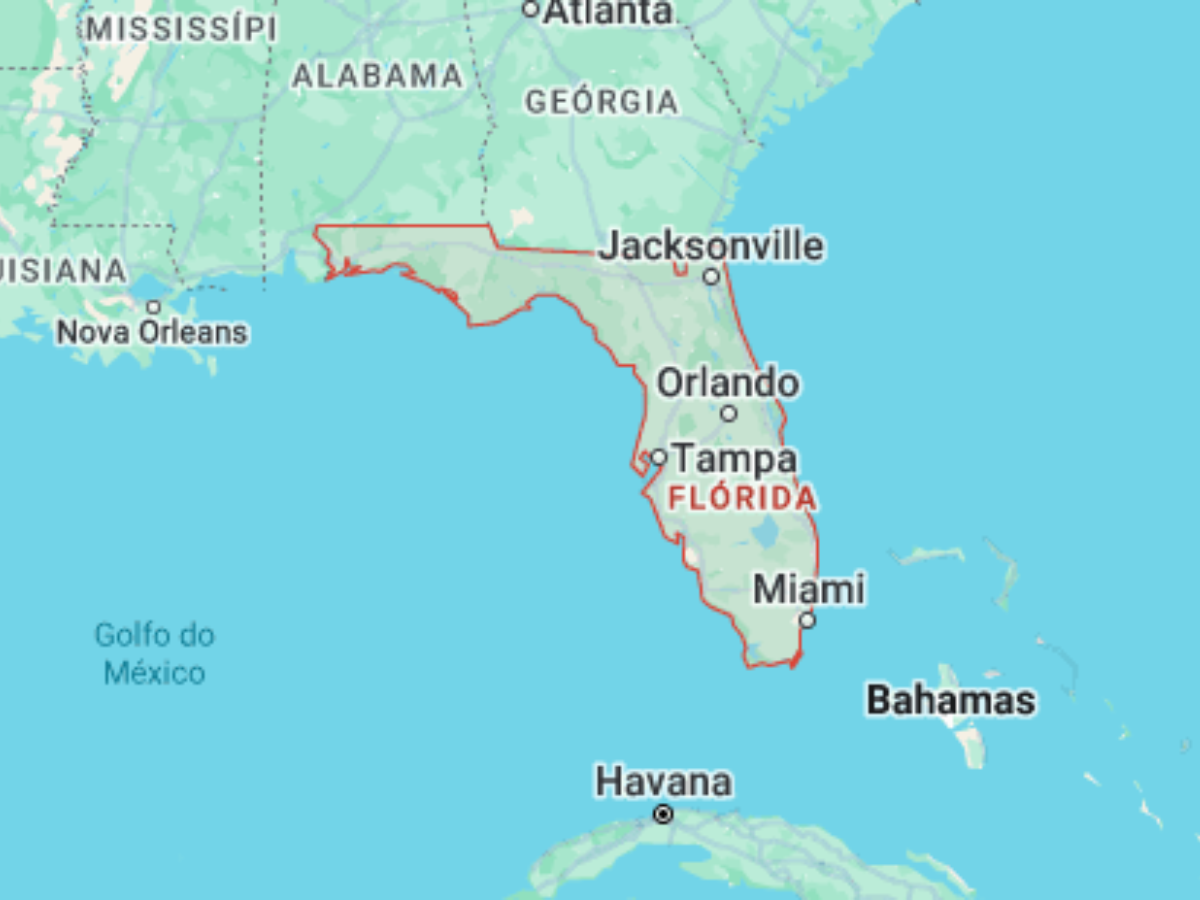 Mapa da Florida / Google