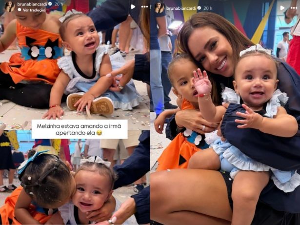 Entre confetes e fantasias, filhas de Neymar se divertem em baile infantil de Carnaval