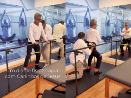 Carlinhos de Jesus comemora avanços na recuperação dos movimentos das pernas